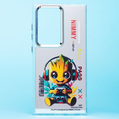 Чехол-накладка для Samsung Galaxy S24 Ultra (груд) (прозрачный) - PC092