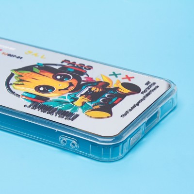 Чехол-накладка для Samsung Galaxy S24 (груд) (прозрачный) - PC092