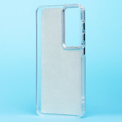 Чехол-накладка для Samsung Galaxy S24 (кот) (прозрачный) - PC092