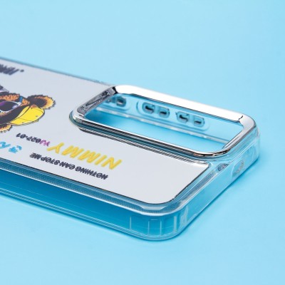 Чехол-накладка для Samsung Galaxy S24 (мишка) (прозрачный) - PC092