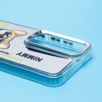 Чехол-накладка для Samsung Galaxy S24 (собака) (прозрачный) - PC092