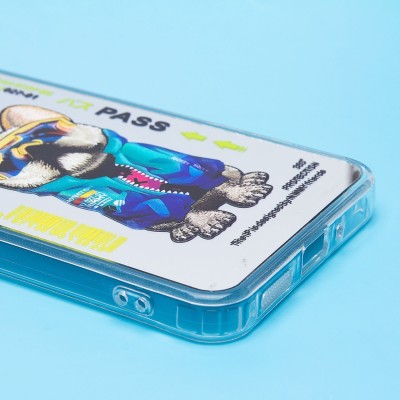 Чехол-накладка для Xiaomi Redmi 13C 4G (собака) (прозрачный) - PC092