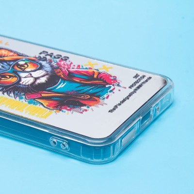 Чехол-накладка для Xiaomi Redmi 13C 5G (кот) (прозрачный) - PC092