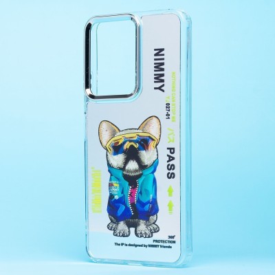 Чехол-накладка для Poco M6 5G (собака) (прозрачный) - PC092