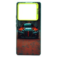Чехол-накладка для Infinix Note 40 Pro (машина) (прозрачный/черный) - PC094 Чехол-накладка для Infinix Note 40 Pro (машина) (прозрачный/черный) - PC094