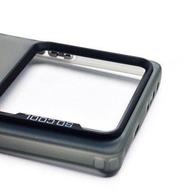 Чехол-накладка для Infinix Note 40 Pro (утка) (прозрачный/черный) - PC094