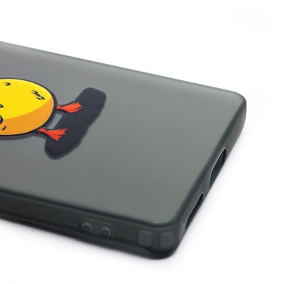 Чехол-накладка для Infinix Note 40 Pro (утка) (прозрачный/черный) - PC094
