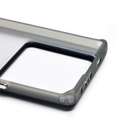 Чехол-накладка для Infinix Note 40 Pro (утка) (прозрачный/черный) - PC094