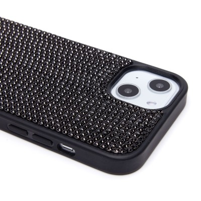 Чехол-накладка для Apple iPhone 13 кристальный водопад (титановый черный) - PC095 POSH SHINE