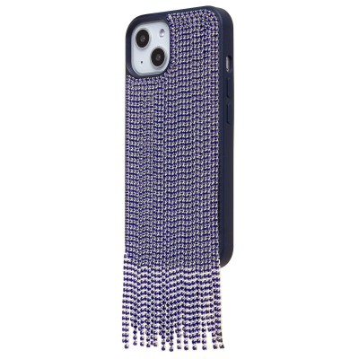 Чехол-накладка для Apple iPhone 13 кристальный водопад (титановый синий) - PC095 POSH SHINE Чехол-накладка для Apple iPhone 13 кристальный водопад (титановый синий) - PC095 POSH SHINE