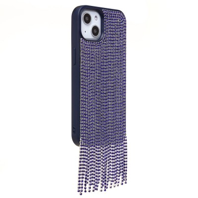 Чехол-накладка для Apple iPhone 13 кристальный водопад (титановый синий) - PC095 POSH SHINE Чехол-накладка для Apple iPhone 13 кристальный водопад (титановый синий) - PC095 POSH SHINE