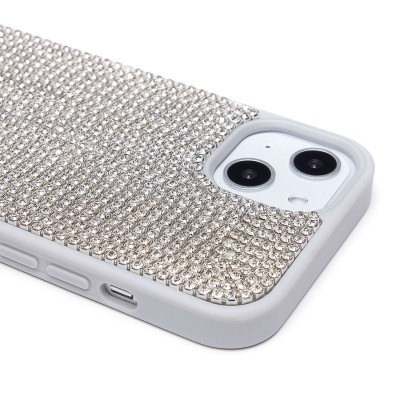 Чехол-накладка для Apple iPhone 13 кристальный водопад (титановый белый) - PC095 POSH SHINE