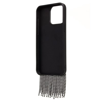 Чехол-накладка для Apple iPhone 15 Pro Max кристальный водопад (титановый черный) - PC095 POSH SHINE