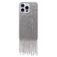 Чехол-накладка для Apple iPhone 15 Pro Max кристальный водопад (титановый белый) - PC095 POSH SHINE
