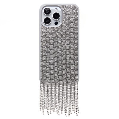 Чехол-накладка для Apple iPhone 15 Pro Max кристальный водопад (титановый белый) - PC095 POSH SHINE