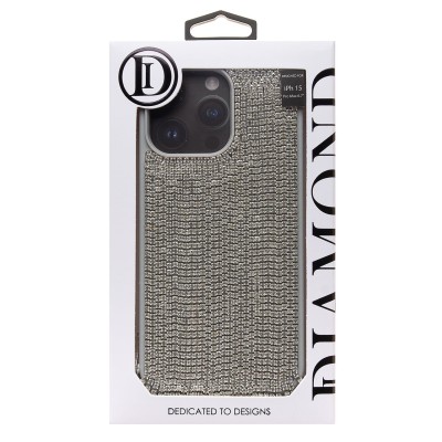 Чехол-накладка для Apple iPhone 15 Pro Max кристальный водопад (титановый белый) - PC095 POSH SHINE