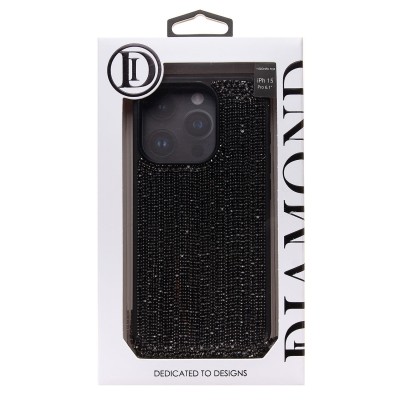 Чехол-накладка для Apple iPhone 15 Pro кристальный водопад (титановый черный) - PC095 POSH SHINE