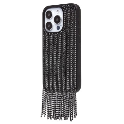 Чехол-накладка для Apple iPhone 15 Pro кристальный водопад (титановый черный) - PC095 POSH SHINE