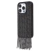 Чехол-накладка для Apple iPhone 15 Pro кристальный водопад (титановый черный) - PC095 POSH SHINE