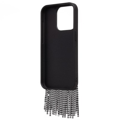 Чехол-накладка для Apple iPhone 15 Pro кристальный водопад (титановый черный) - PC095 POSH SHINE