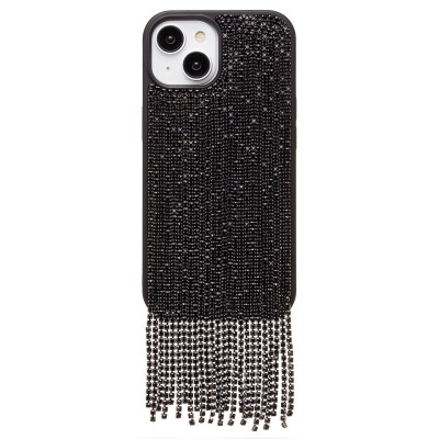 Чехол-накладка для Apple iPhone 15 кристальный водопад (титановый черный) - PC095 POSH SHINE