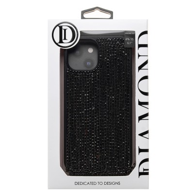 Чехол-накладка для Apple iPhone 15 кристальный водопад (титановый черный) - PC095 POSH SHINE