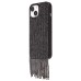 Чехол-накладка для Apple iPhone 15 кристальный водопад (титановый черный) - PC095 POSH SHINE