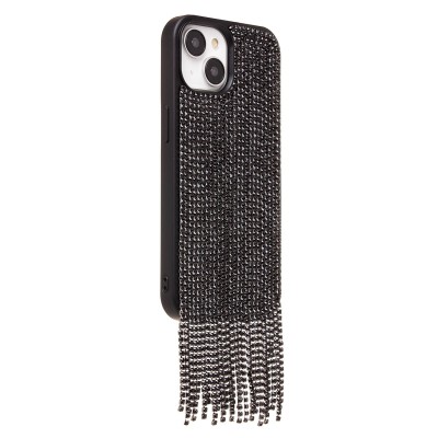 Чехол-накладка для Apple iPhone 15 кристальный водопад (титановый черный) - PC095 POSH SHINE