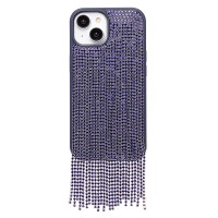 Чехол-накладка для Apple iPhone 15 кристальный водопад (титановый синий) - PC095 POSH SHINE