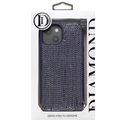 Чехол-накладка для Apple iPhone 15 кристальный водопад (титановый синий) - PC095 POSH SHINE