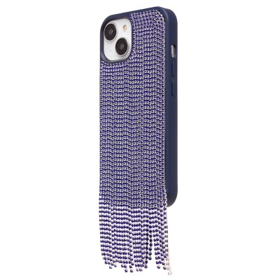 Чехол-накладка для Apple iPhone 15 кристальный водопад (титановый синий) - PC095 POSH SHINE