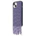 Чехол-накладка для Apple iPhone 15 кристальный водопад (титановый синий) - PC095 POSH SHINE
