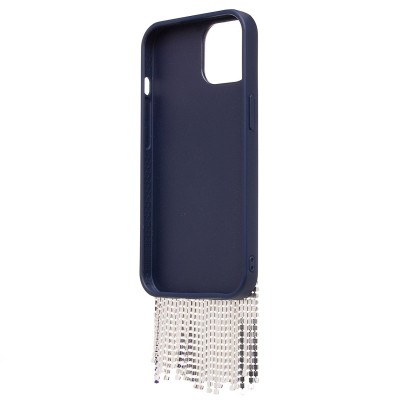 Чехол-накладка для Apple iPhone 15 кристальный водопад (титановый синий) - PC095 POSH SHINE