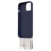 Чехол-накладка для Apple iPhone 15 кристальный водопад (титановый синий) - PC095 POSH SHINE