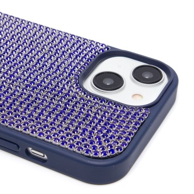 Чехол-накладка для Apple iPhone 15 кристальный водопад (титановый синий) - PC095 POSH SHINE
