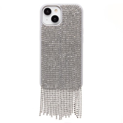Чехол-накладка для Apple iPhone 15 кристальный водопад (титановый белый) - PC095 POSH SHINE