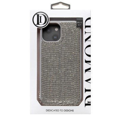Чехол-накладка для Apple iPhone 15 кристальный водопад (титановый белый) - PC095 POSH SHINE