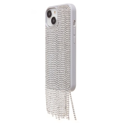 Чехол-накладка для Apple iPhone 15 кристальный водопад (титановый белый) - PC095 POSH SHINE
