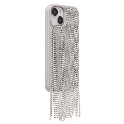 Чехол-накладка для Apple iPhone 15 кристальный водопад (титановый белый) - PC095 POSH SHINE