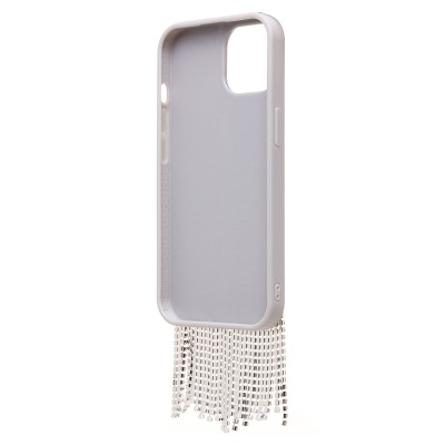 Чехол-накладка для Apple iPhone 15 кристальный водопад (титановый белый) - PC095 POSH SHINE