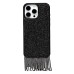Чехол-накладка для Apple iPhone 16 Pro Max кристальный водопад (титановый черный) - PC095 POSH SHINE