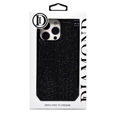 Чехол-накладка для Apple iPhone 16 Pro Max кристальный водопад (титановый черный) - PC095 POSH SHINE