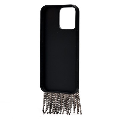 Чехол-накладка для Apple iPhone 16 Pro Max кристальный водопад (титановый черный) - PC095 POSH SHINE