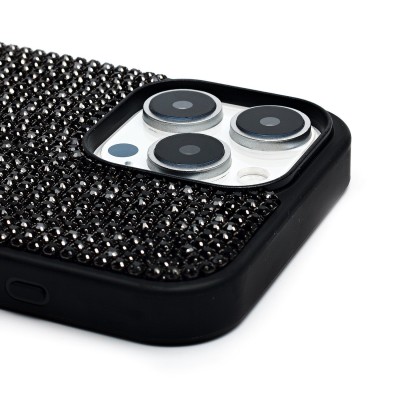 Чехол-накладка для Apple iPhone 16 Pro Max кристальный водопад (титановый черный) - PC095 POSH SHINE