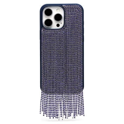 Чехол-накладка для Apple iPhone 16 Pro Max кристальный водопад (титановый синий) - PC095 POSH SHINE