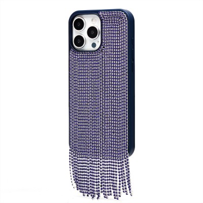 Чехол-накладка для Apple iPhone 16 Pro Max кристальный водопад (титановый синий) - PC095 POSH SHINE
