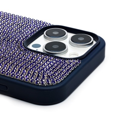 Чехол-накладка для Apple iPhone 16 Pro Max кристальный водопад (титановый синий) - PC095 POSH SHINE