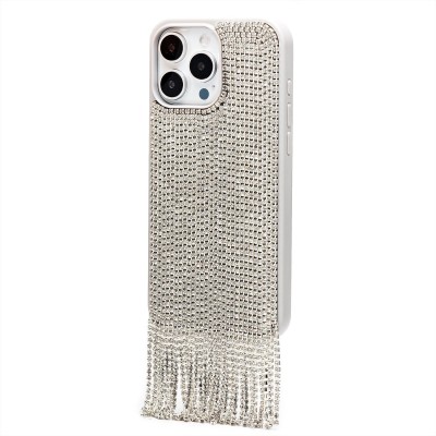 Чехол-накладка для Apple iPhone 16 Pro Max кристальный водопад (титановый белый) - PC095 POSH SHINE