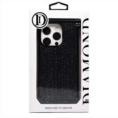 Чехол-накладка для Apple iPhone 16 Pro кристальный водопад (титановый черный) - PC095 POSH SHINE