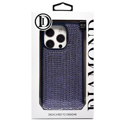 Чехол-накладка для Apple iPhone 16 Pro кристальный водопад (титановый синий) - PC095 POSH SHINE